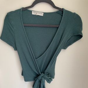 Ribbed Urban Outfitters Wrap Top